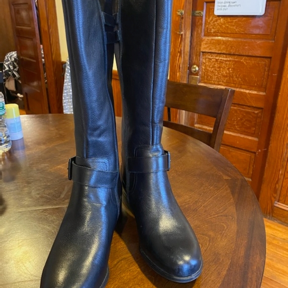 naturalizer jessie leather riding boots